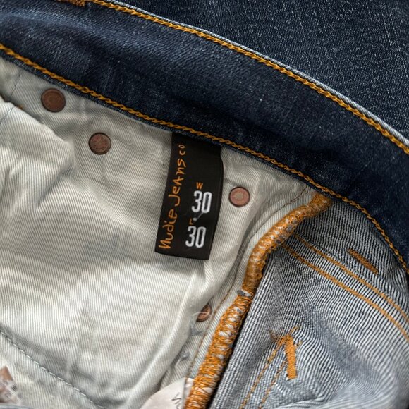 NUDIE JEANS TIGHT TERRY IN MEDIUM WASH - Picture 4 of 6